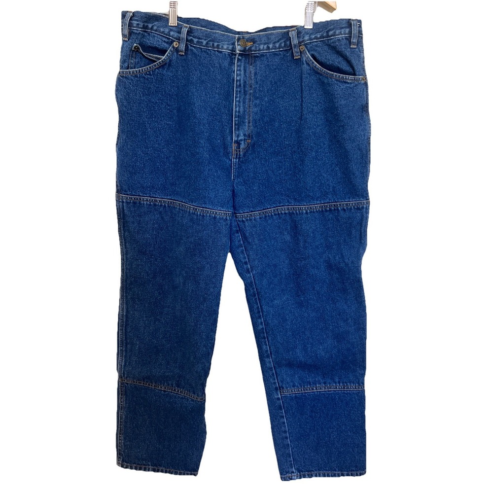Guide Gear Jeans Mens Size 40x30  Blue‎ Denim Double Knee Field Tested Cotton
